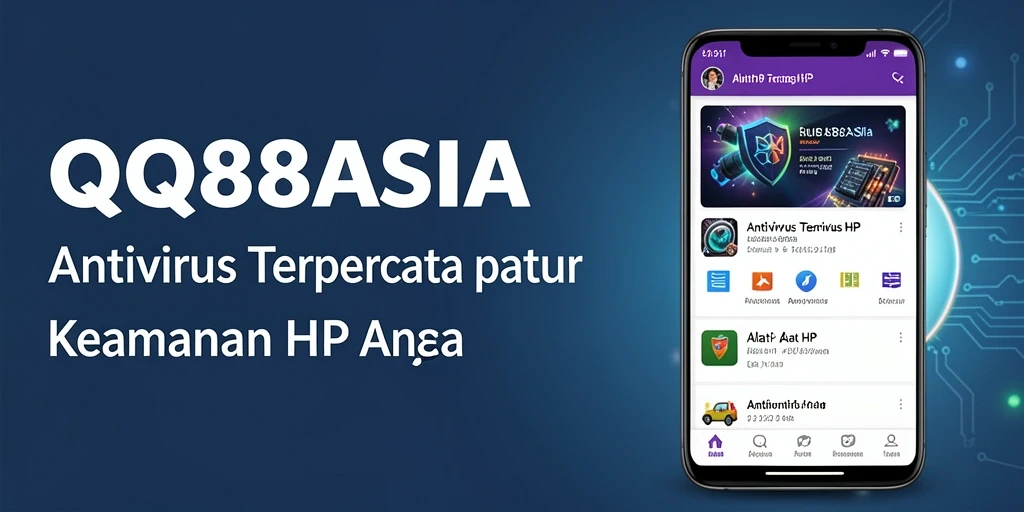 Tampilan antarmuka aplikasi Antivirus QQ88ASIA yang intuitif dan efektif.