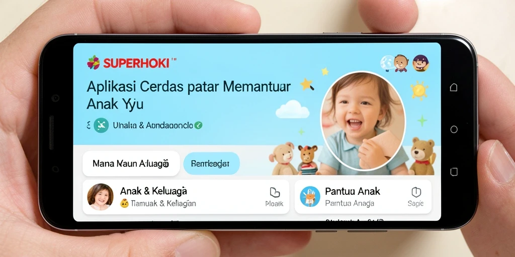 Antarmuka SUPERHOKI yang intuitif untuk memantau anak.